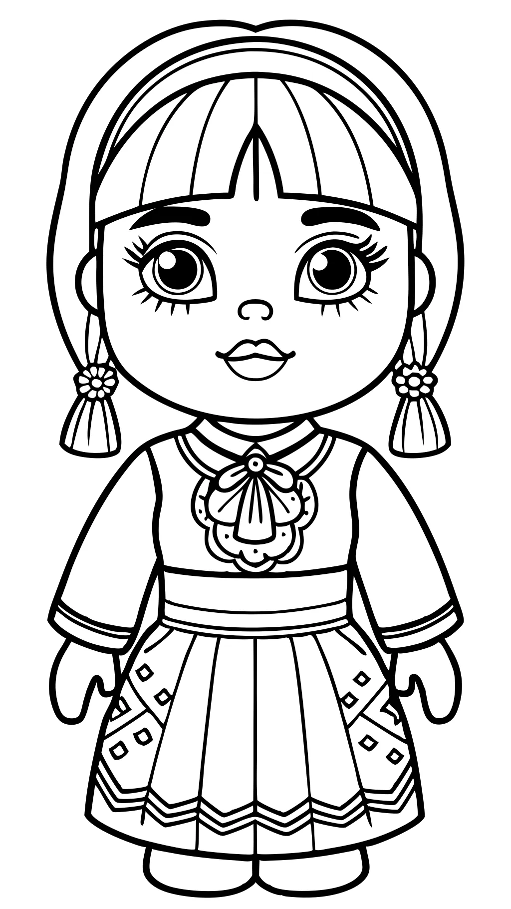 coloring pages of dolls